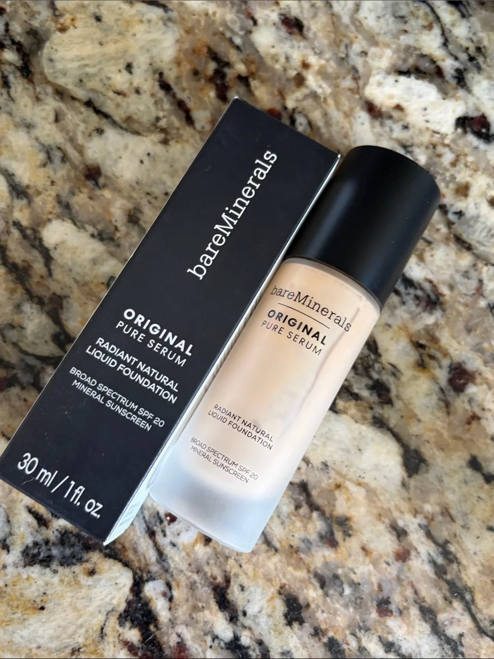 💕💋Bareminerals Fair WarmOriginal Pure Serum Radiant Natural Liquid Foundation